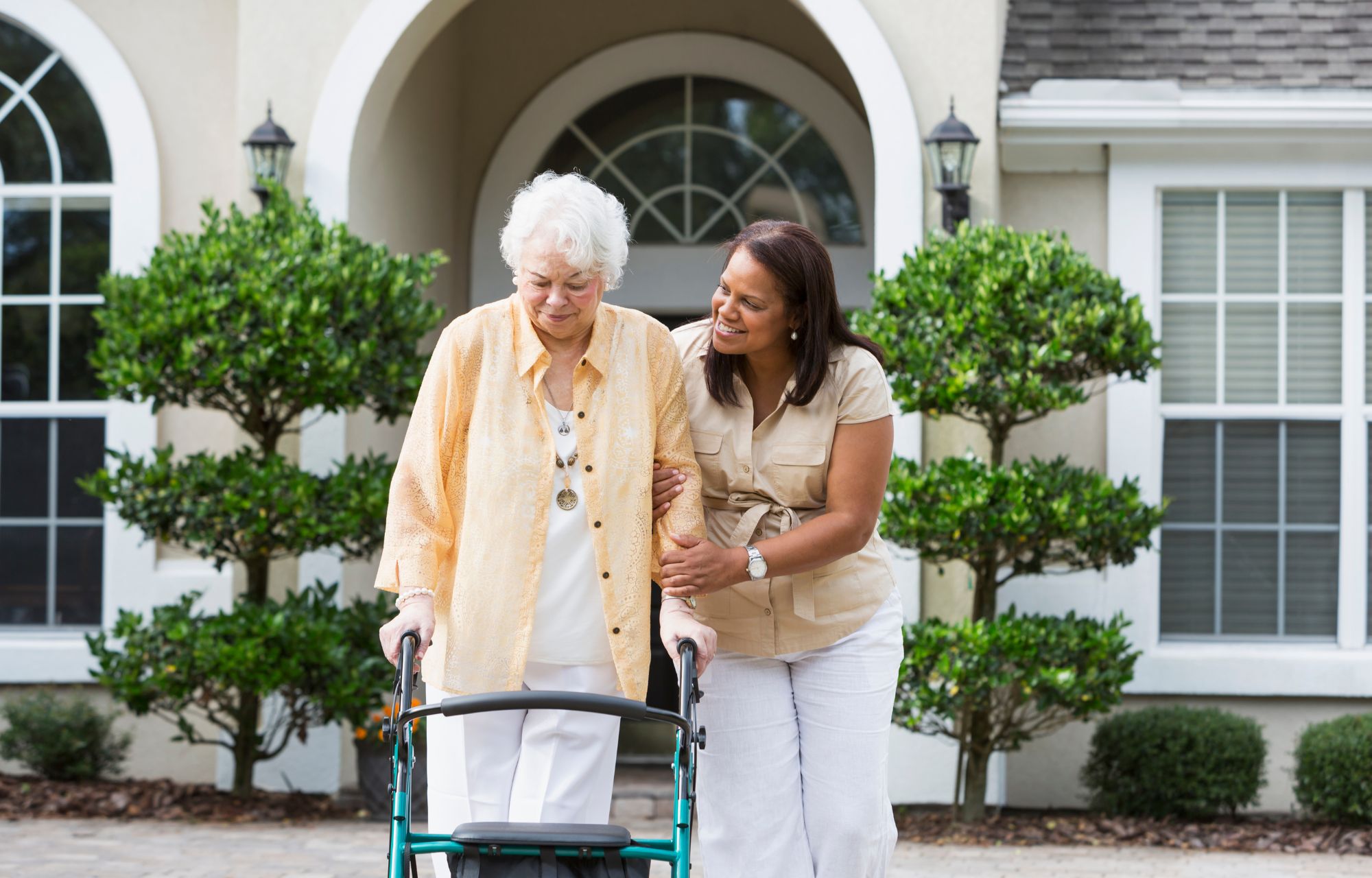 caregiver with elderly
